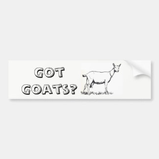 GOT GOATS? Bumper sticker