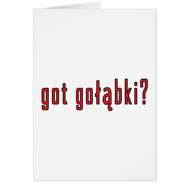 got golabki? (Front)