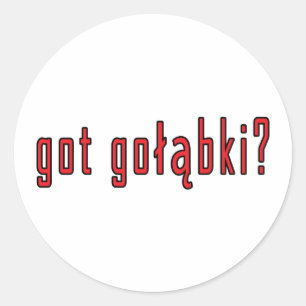 got golabki? classic round sticker