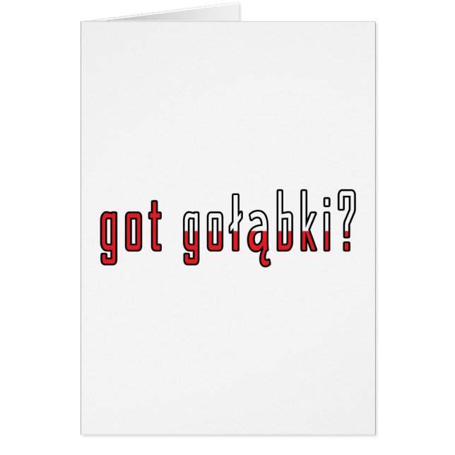 got golabki? Flag (Front)