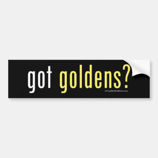 Got Goldens bumper sticker