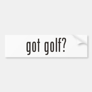 got golf? bumper sticker