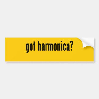 got harmonica? bumper sticker