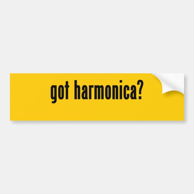 got harmonica? bumper sticker (Front)