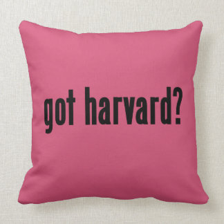 got harvard? throw pillow