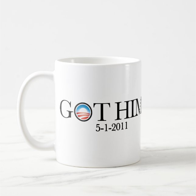 Got Him. Osama Bin Laden deceased. Coffee Mug (Left)