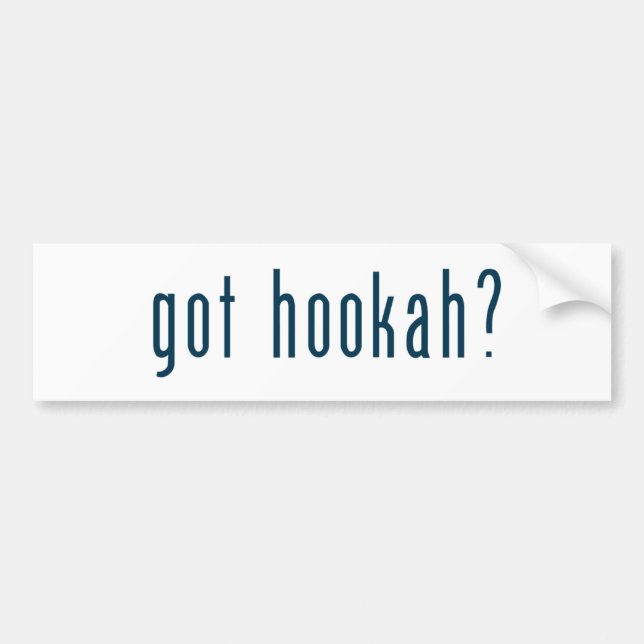 got hookah bumper sticker (Front)