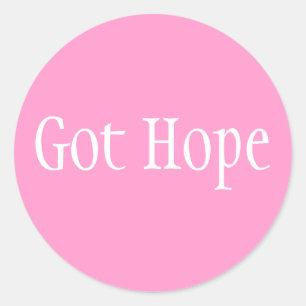 Got Hope - Font 1 Classic Round Sticker
