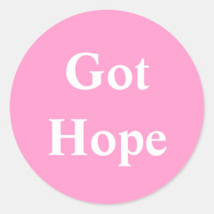 Got Hope - Font 2 Classic Round Sticker