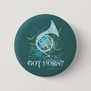 Got Horn Grunge Music Button