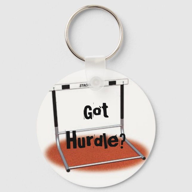 Got Hurdle? Keychain (Front)