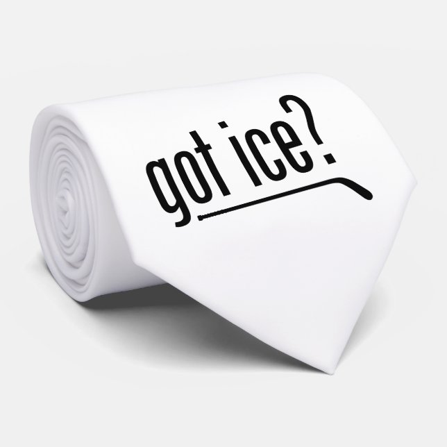 got ice? (hockey) tie (Rolled)