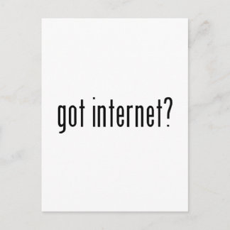 got internet? postcard