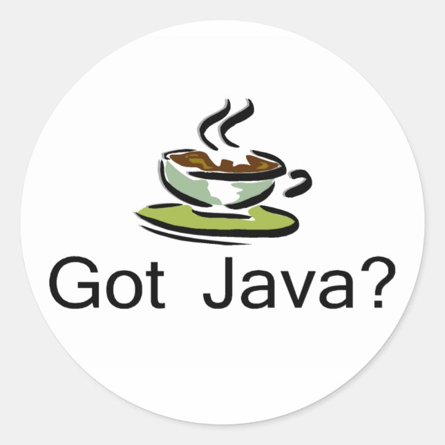 Got Java Classic Round Sticker (Front)