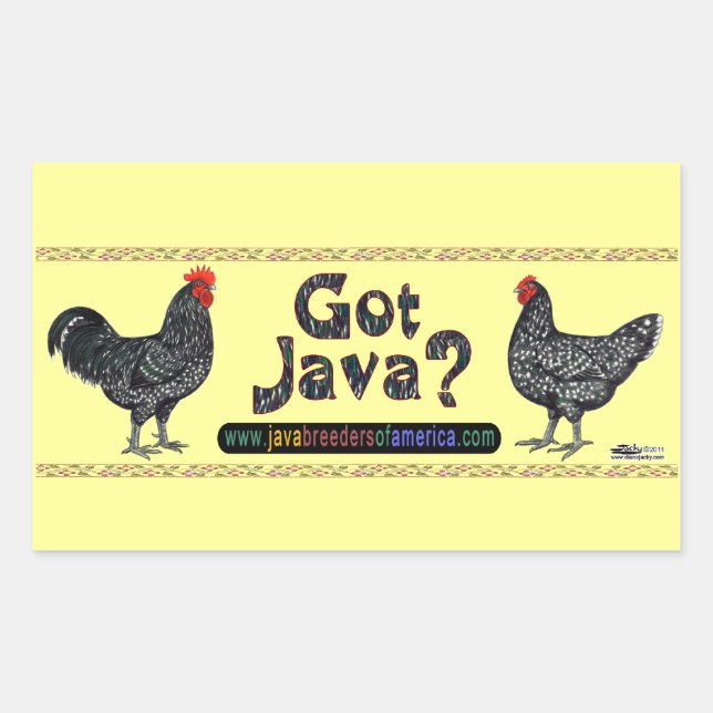 Got Java? Sticker (Front)