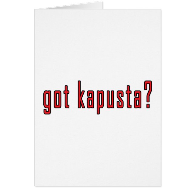 got kapusta? (Front)