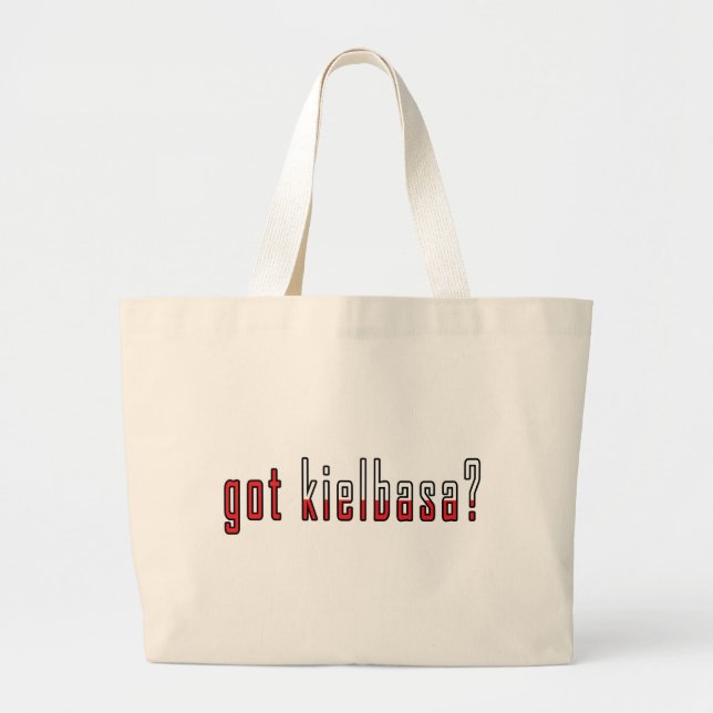 got kielbasa? Flag Large Tote Bag (Front)