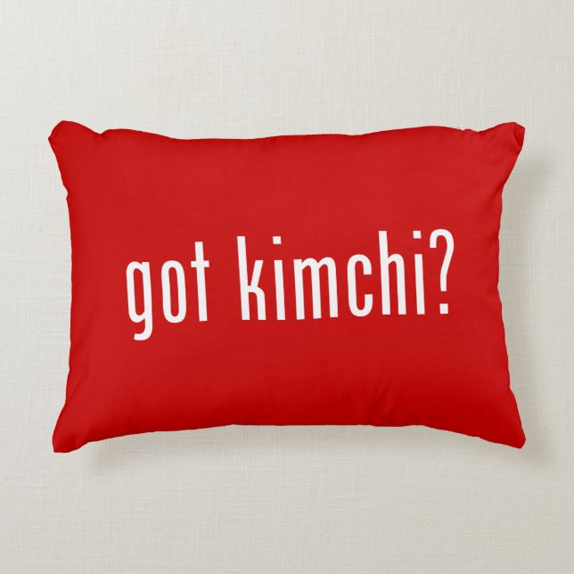 got kimchi? decorative pillow (Front)
