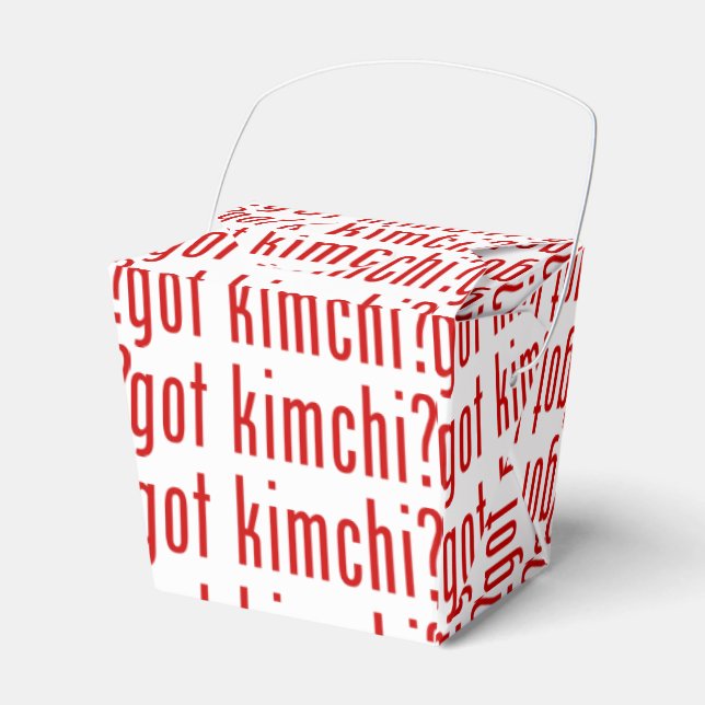 got kimchi? favor box (Front Side)