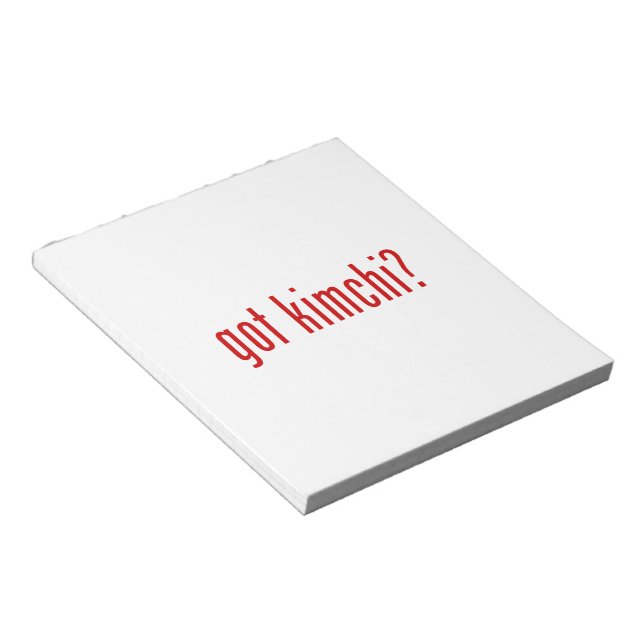 got kimchi? notepad (Angled)
