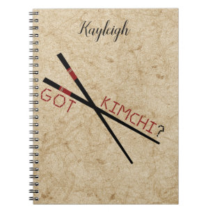 Got Kimchi? Personalized Chopsticks Notebook