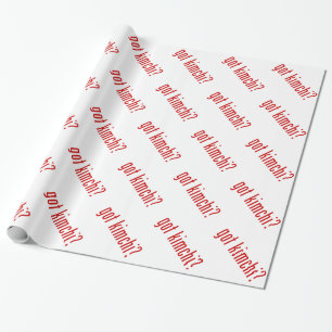 got kimchi? wrapping paper