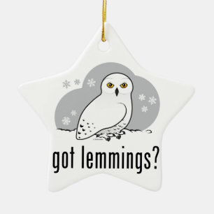 got lemmings? ceramic ornament