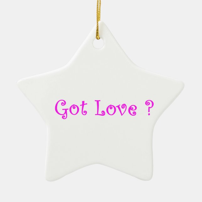 Got Love-star ornament (Front)