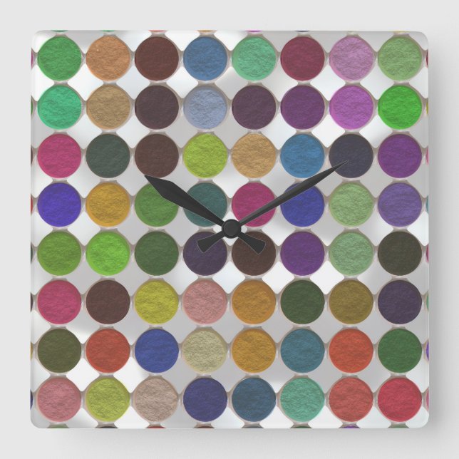 Got Makeup? - Eyeshadow palette Square Wall Clock (Front)