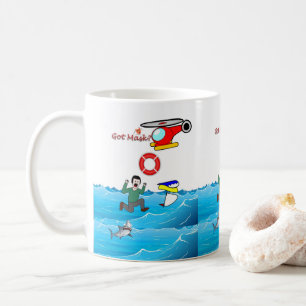 Got Mask? Man Drowning Mug