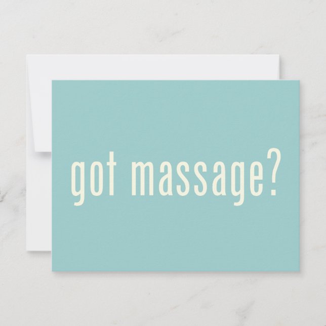 Got Massage? (Front)