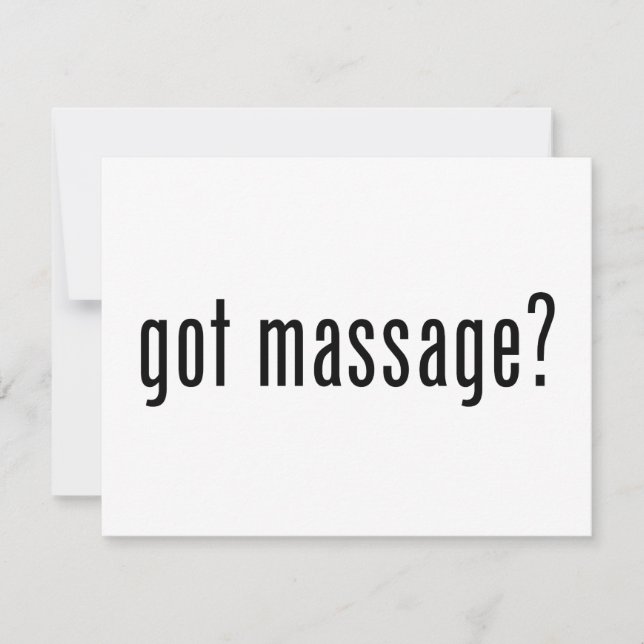 Got Massage? (Front)