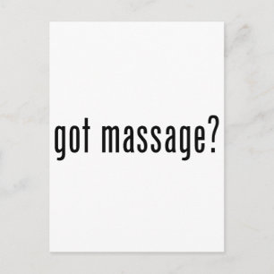 Got Massage? Postcard
