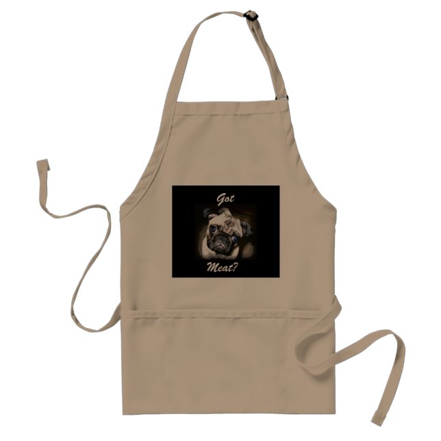 got meat pug-face standard apron (Front)