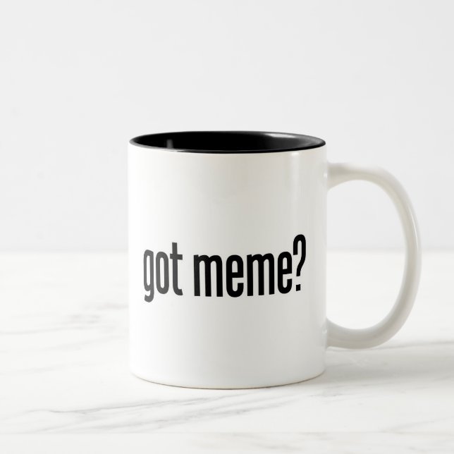 got meme Two-Tone coffee mug (Right)