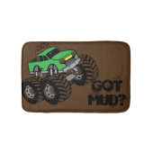 Got Mud? Green Monster Truck Bath Mat for Kids (Front)