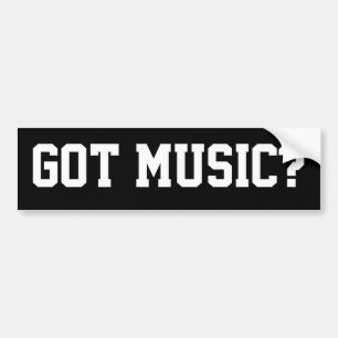 got music? bumper sticker