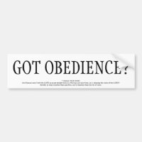 GOT OBEDIENCE?