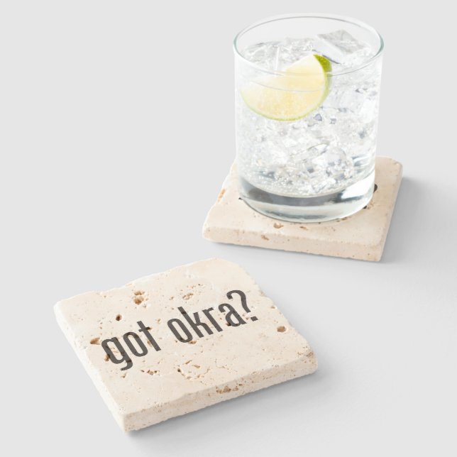 got okra stone coaster (Side)