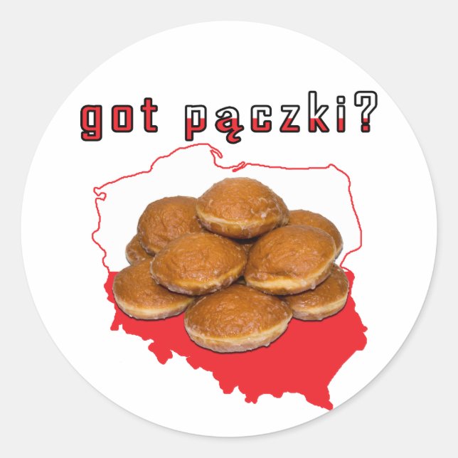got paczki? Polish Map Classic Round Sticker (Front)