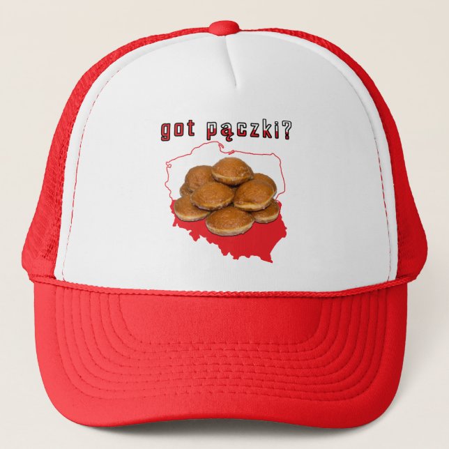 got paczki? Polish Map Trucker Hat (Front)