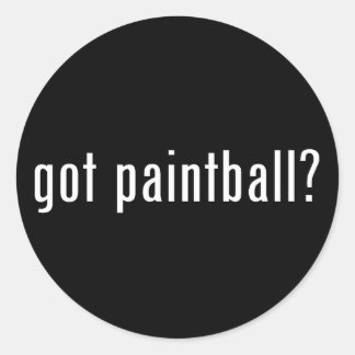 got paintball? classic round sticker