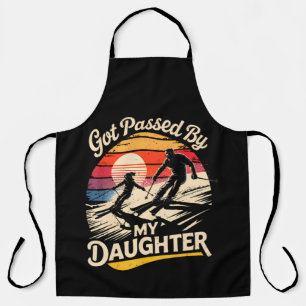 Got Passed By My Daughter Funny Skiing Ski Lover Apron