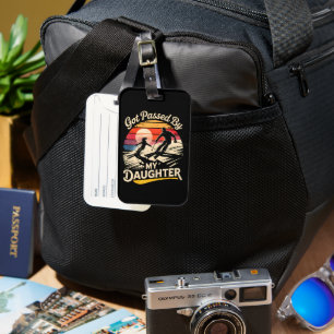 Got Passed By My Daughter Funny Skiing Ski Lover Luggage Tag