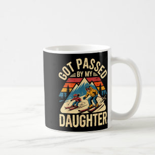 Got Ped By My Daughter Funny Ski Dad Retro Mountai Coffee Mug