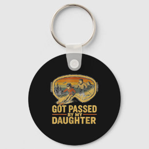 Got Ped By My Daughter Funny Ski Goggles Mountain  Keychain