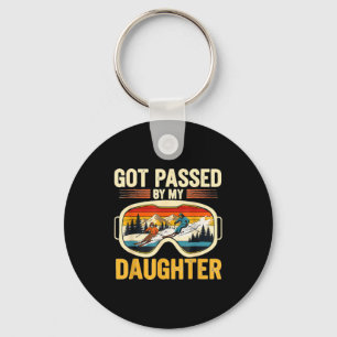 Got Ped By My Daughter Funny Ski Goggles Mountain  Keychain