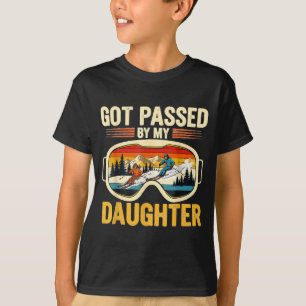 Got Ped By My Daughter Funny Ski Goggles Mountain  T-Shirt