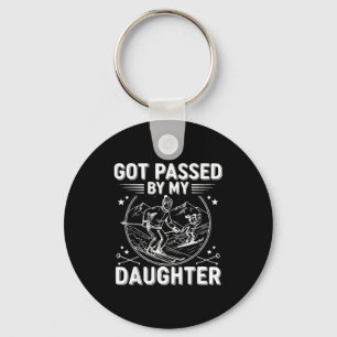 Got Ped By My Daughter Funny Skiing _24 Keychain