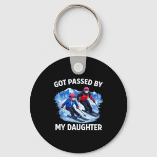 Got Ped By My Daughter Funny Skiing _27 Keychain
